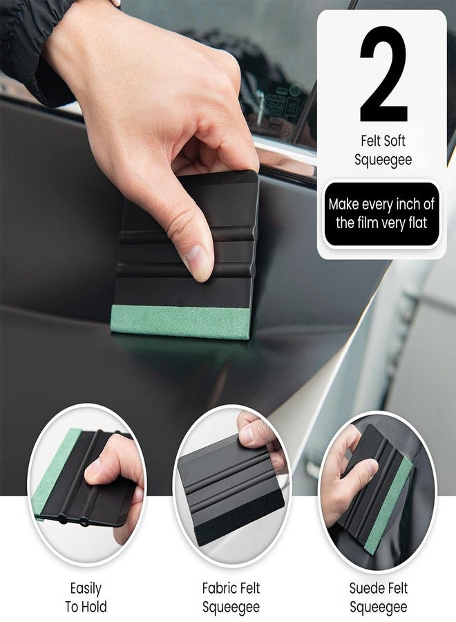 STHIRA® 8Pcs Car Window Tint Tool Kit Paint Protection Film Application Squeegee Tool Kit Car Window Tint Squeegee Tool Set Utility Cutter Protective Film Installing Tool for Car - Image 3